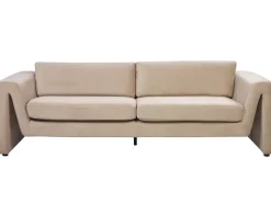 Sofa 3 personers MAUNU Velour Sand Beige