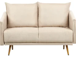 Sofa 2 personers MAURA Velour Beige