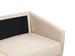 Sofa 2 personers MAURA Velour Beige