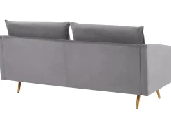 Sofa 3 personers MAURA Velour Grå