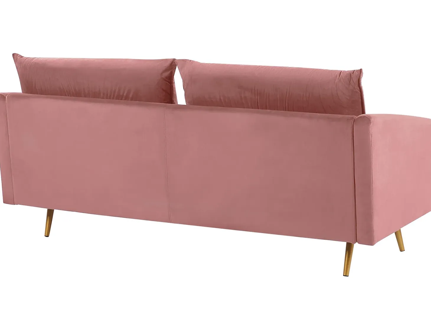 Sofa 3 personers MAURA Velour Lyserød