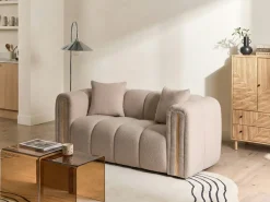 Sofa 2 personers MORSIL Boucle Beige
