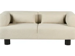 Sofa 2 personers MOVIK Boucle Cremehvid