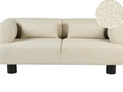 Sofa 2 personers MOVIK Boucle Cremehvid