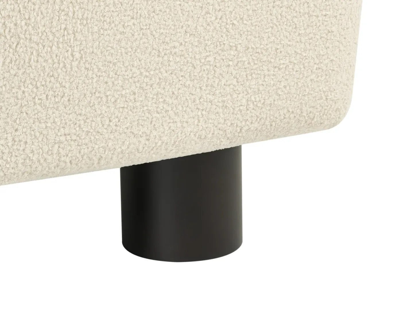 Sofa 2 personers MOVIK Boucle Cremehvid