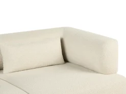 Sofa 2 personers MOVIK Boucle Cremehvid
