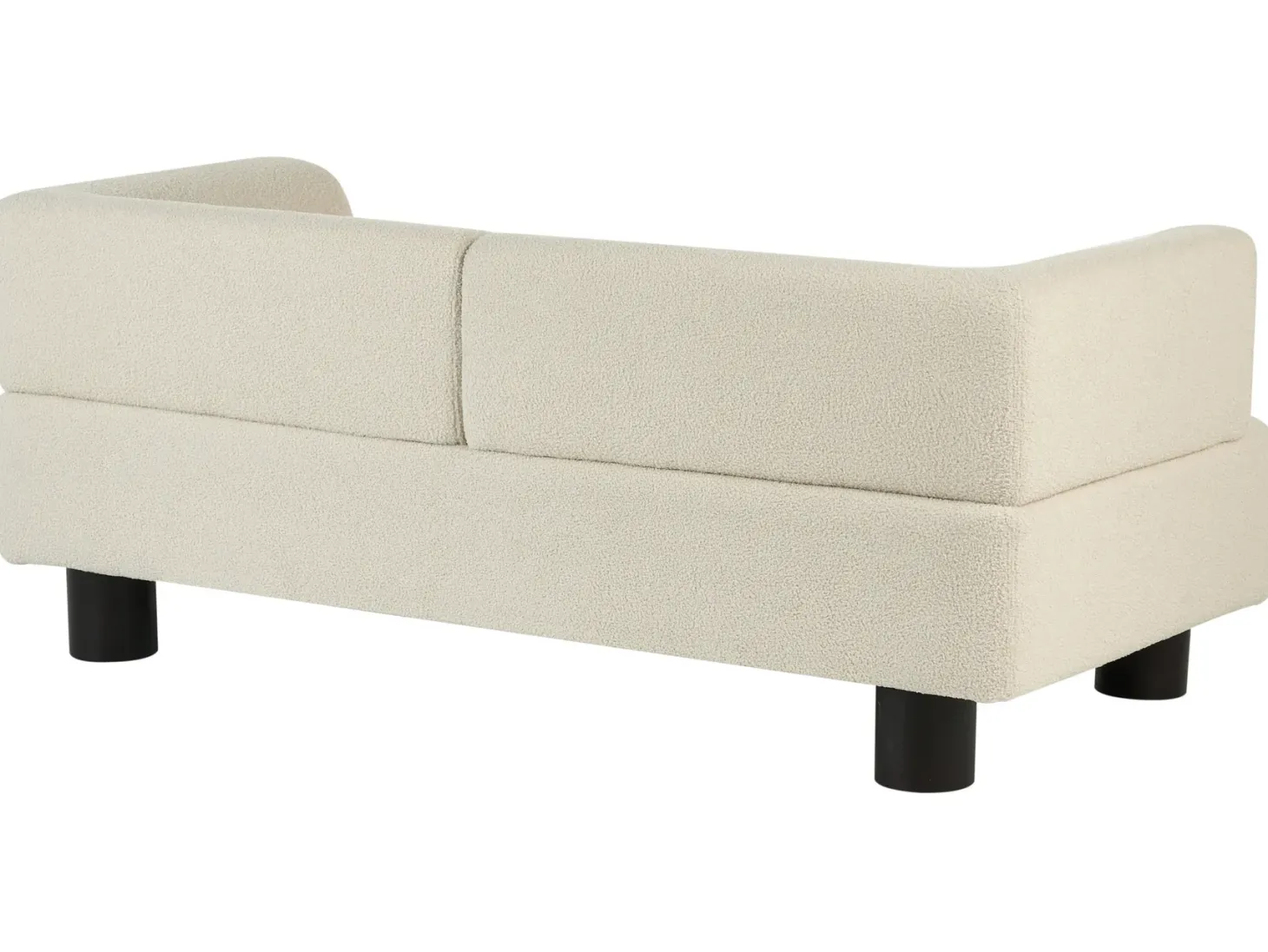 Sofa 2 personers MOVIK Boucle Cremehvid