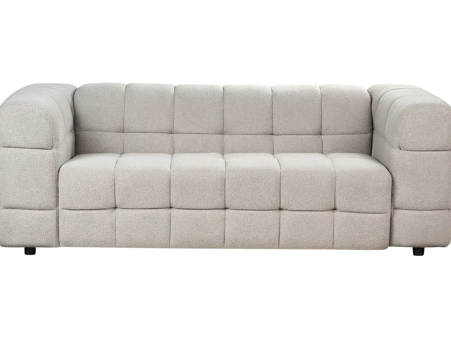 Sofa 3 personers MULLOLA Boucle Grå