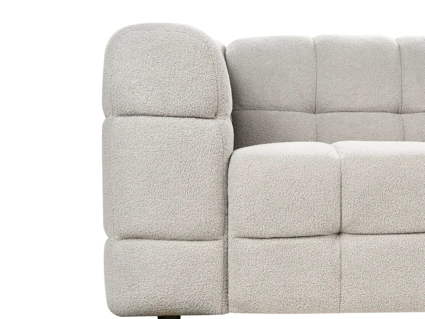 Sofa 3 personers MULLOLA Boucle Grå