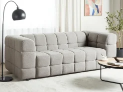 Sofa 3 personers MULLOLA Boucle Grå
