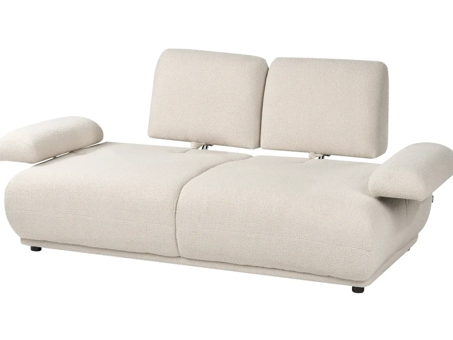 Sofa 2 personers NACKA Boucle Cremehvid