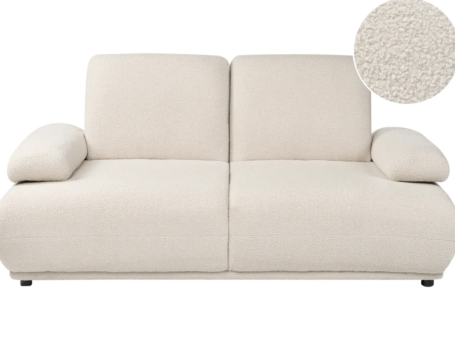 Sofa 2 personers NACKA Boucle Cremehvid