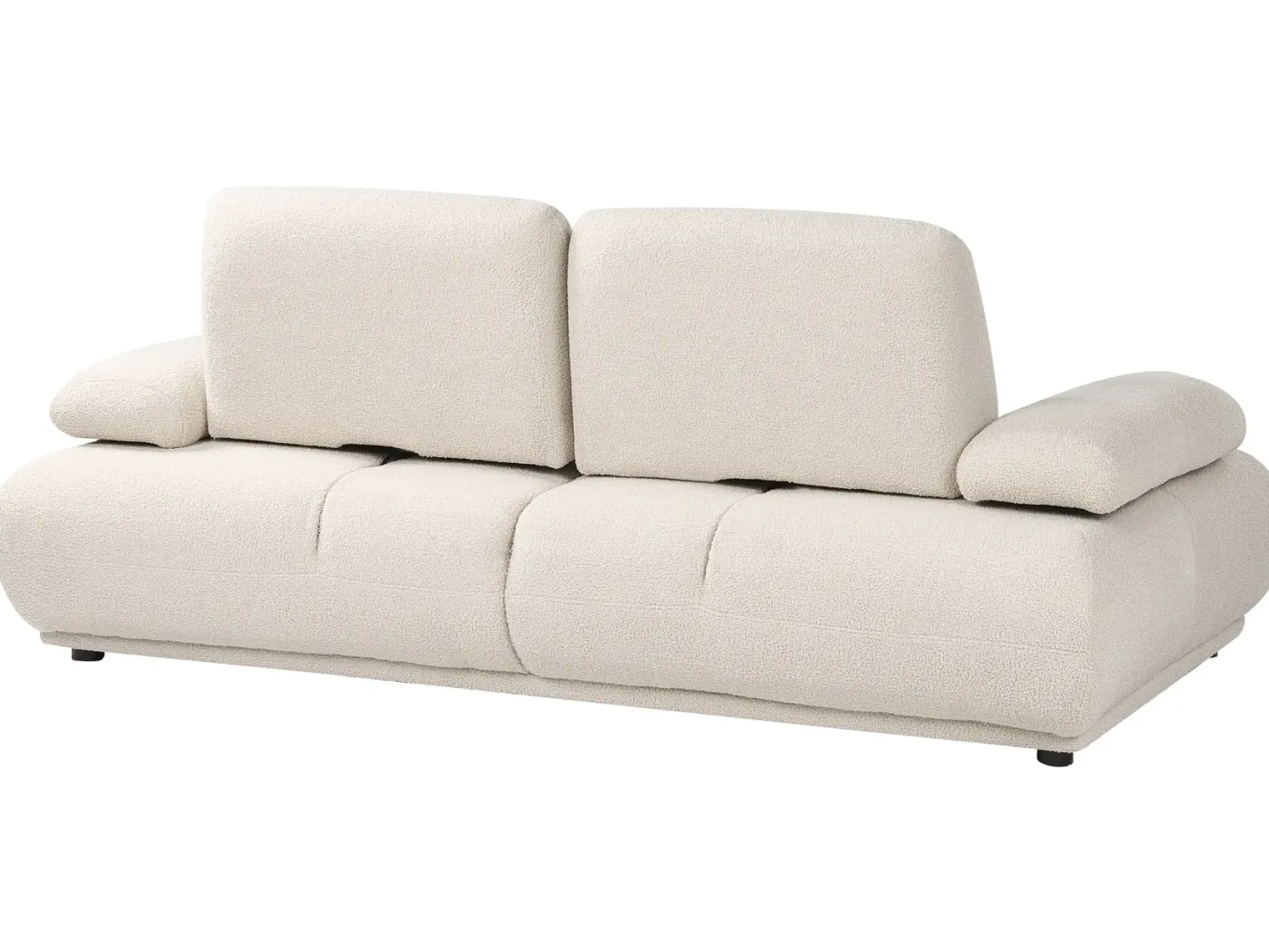 Sofa 2 personers NACKA Boucle Cremehvid