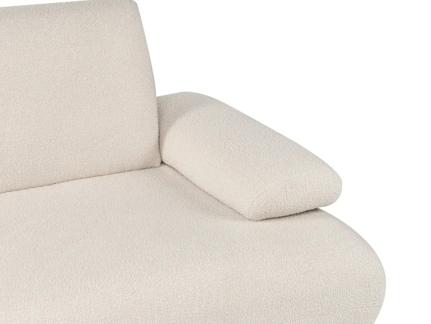 Sofa 3 personers NACKA Boucle Cremehvid