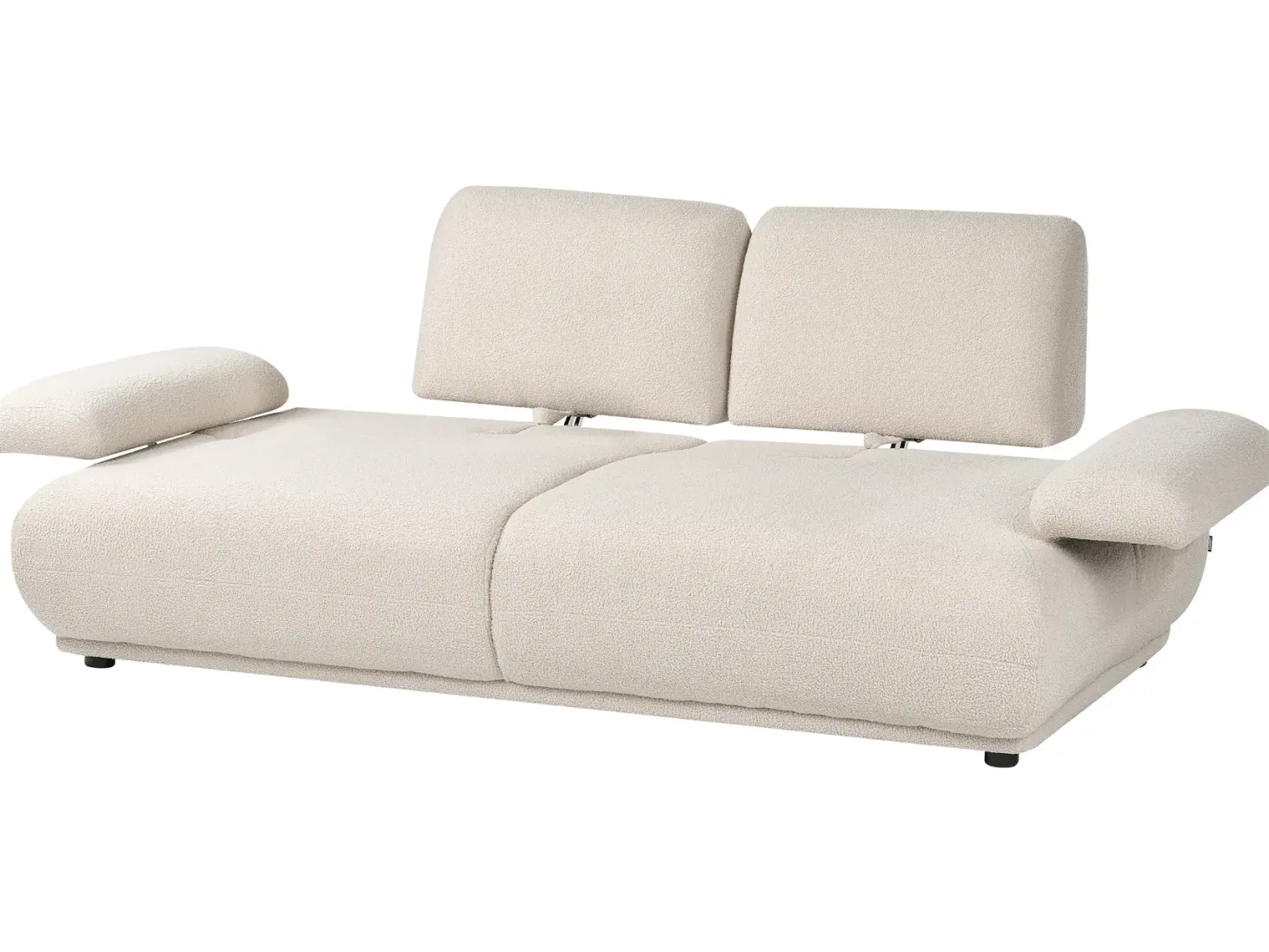 Sofa 3 personers NACKA Boucle Cremehvid