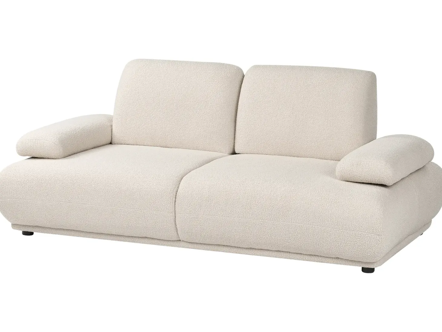 Sofa 3 personers NACKA Boucle Cremehvid