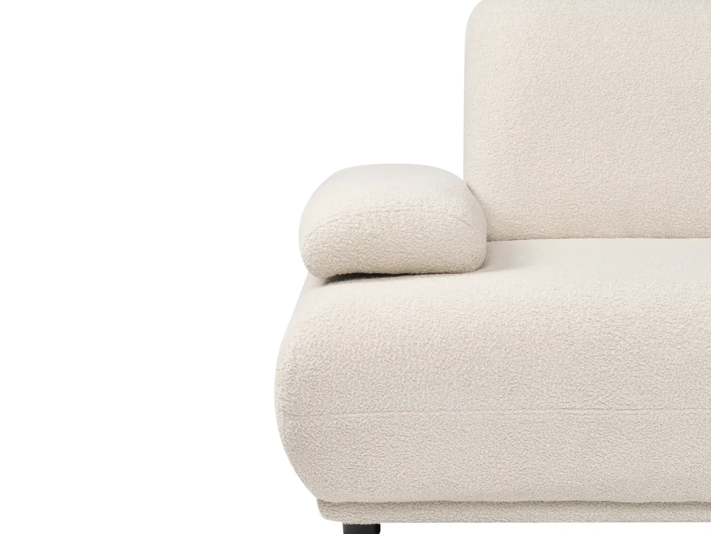 Sofa 3 personers NACKA Boucle Cremehvid