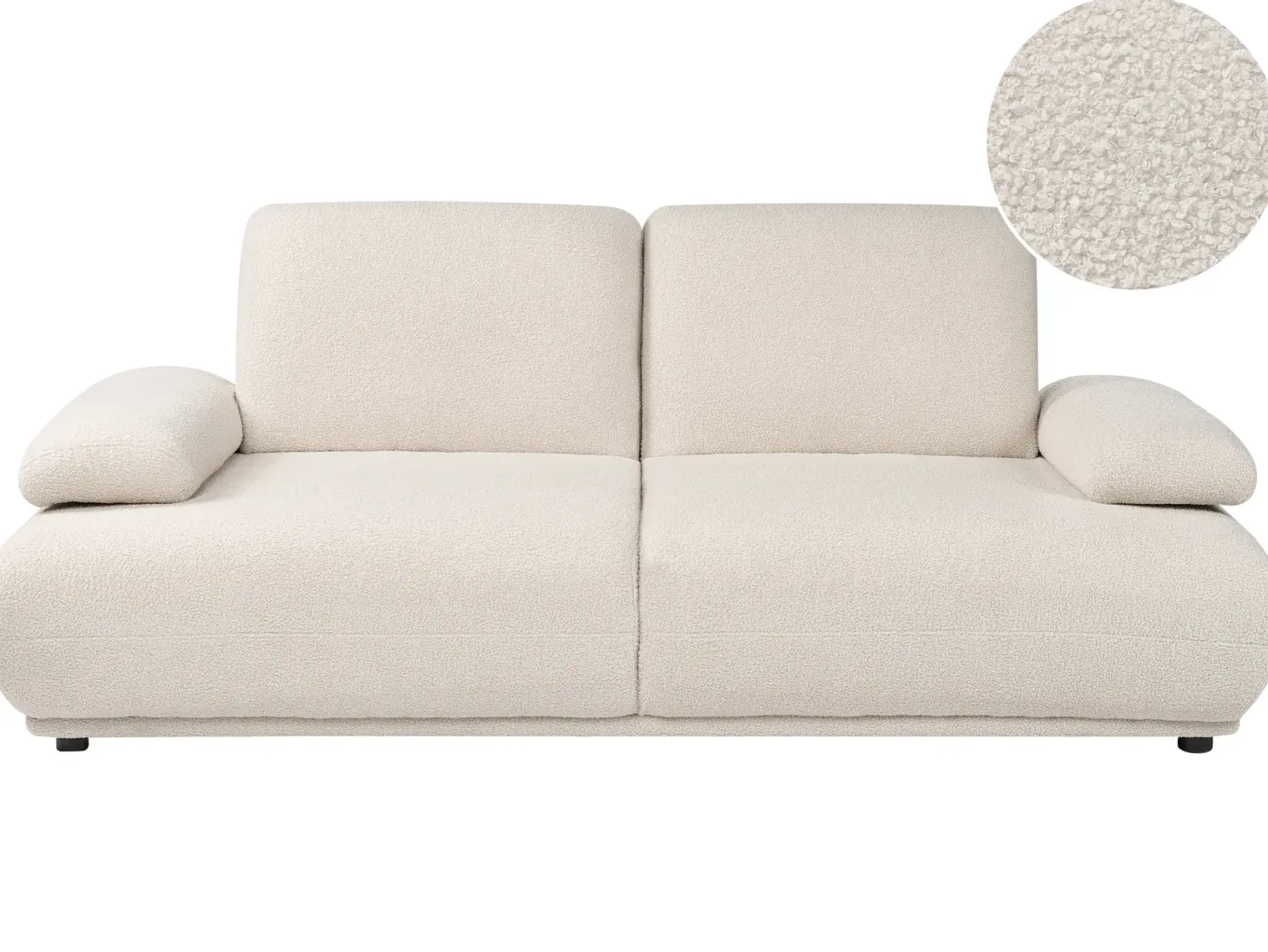 Sofa 3 personers NACKA Boucle Cremehvid