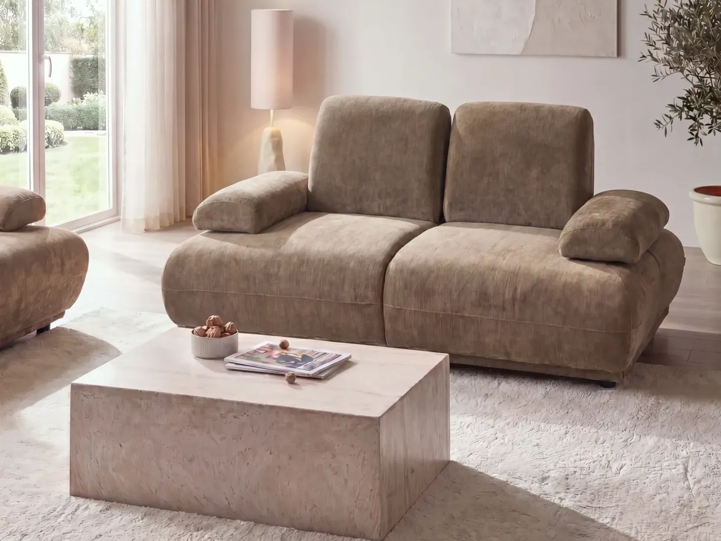 Sofa 2 personers NACKA Brun