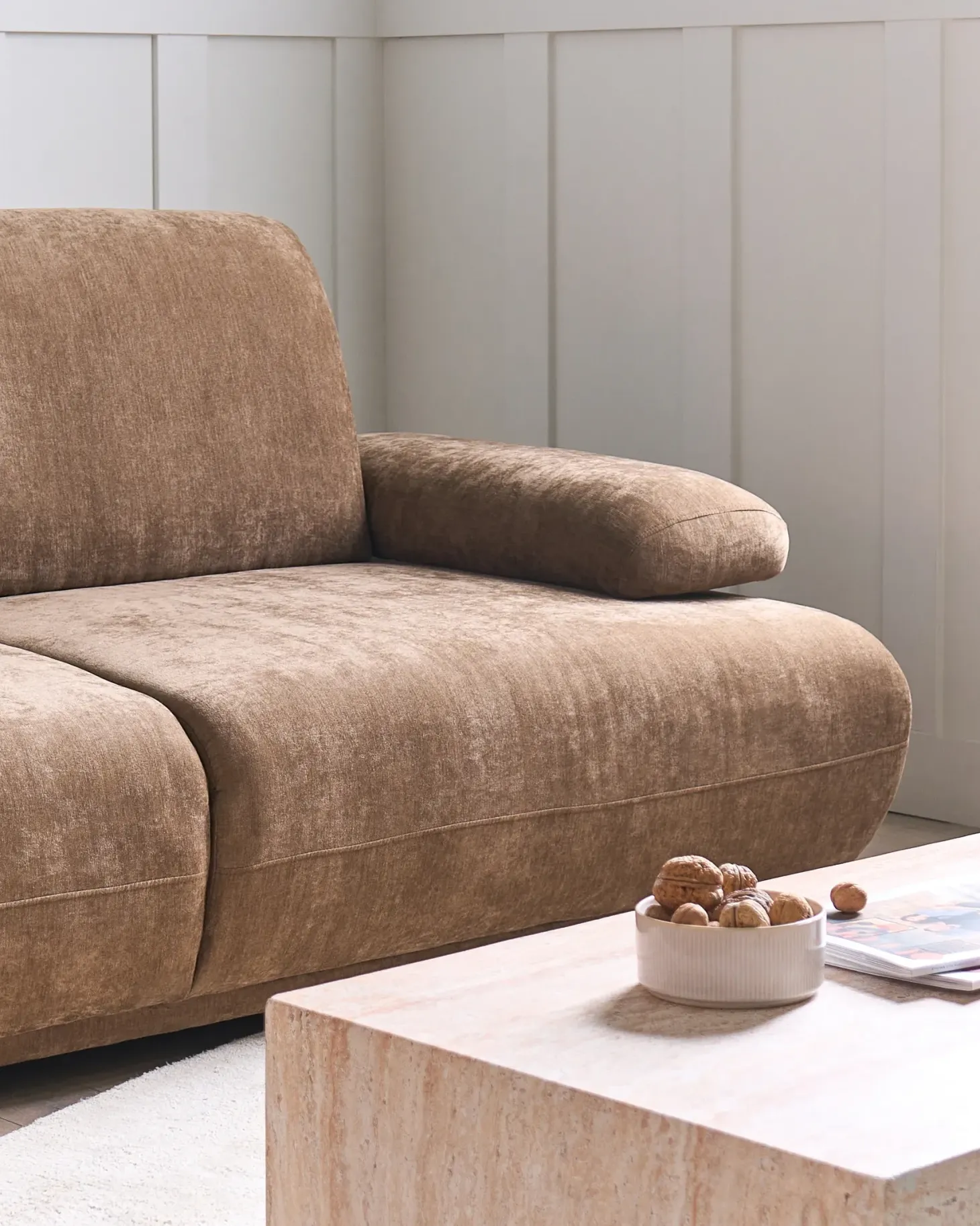 Sofa 3 personers NACKA Brun