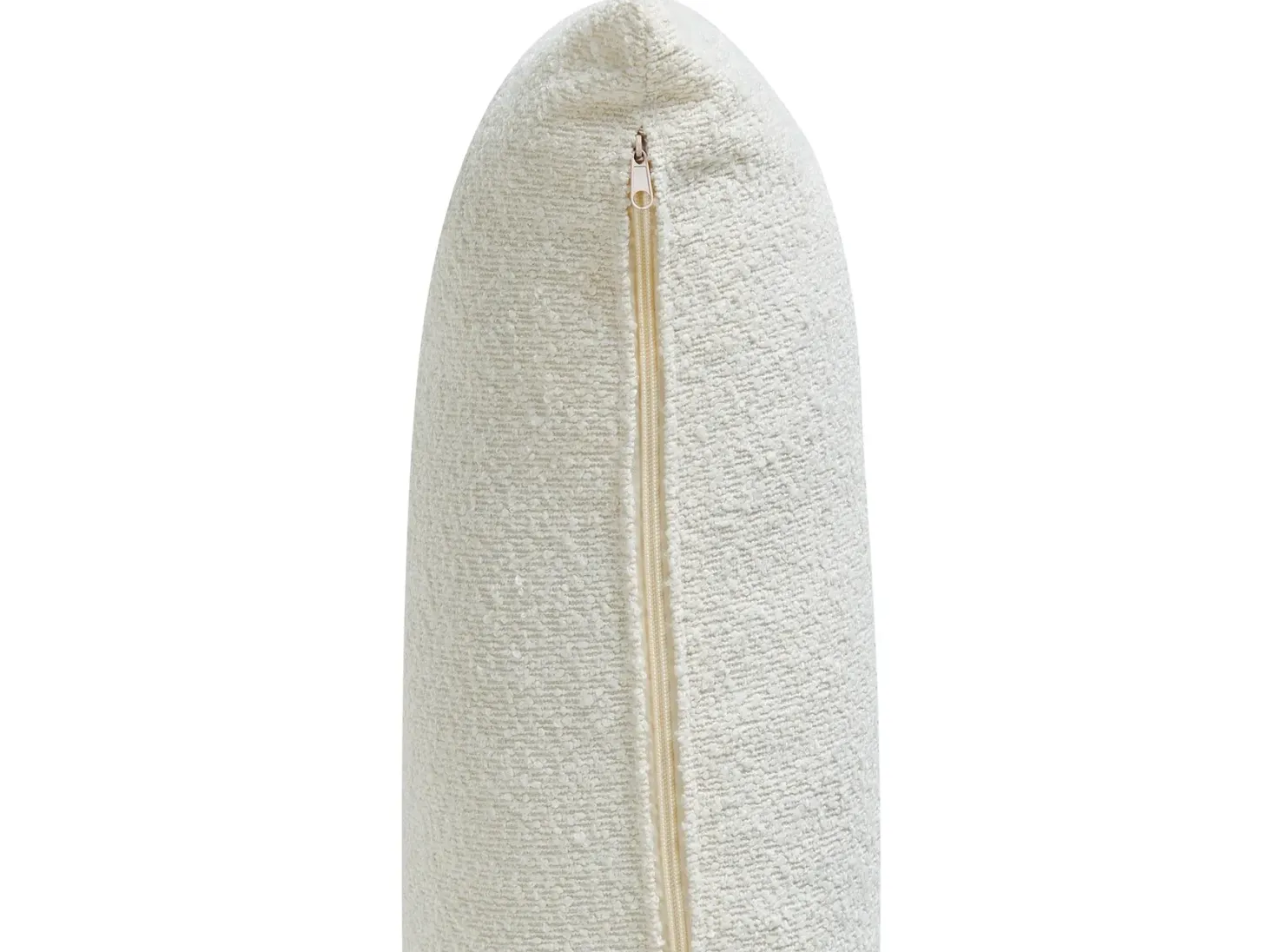 Sofa 4 personers NENOLA Boucle Cremehvid