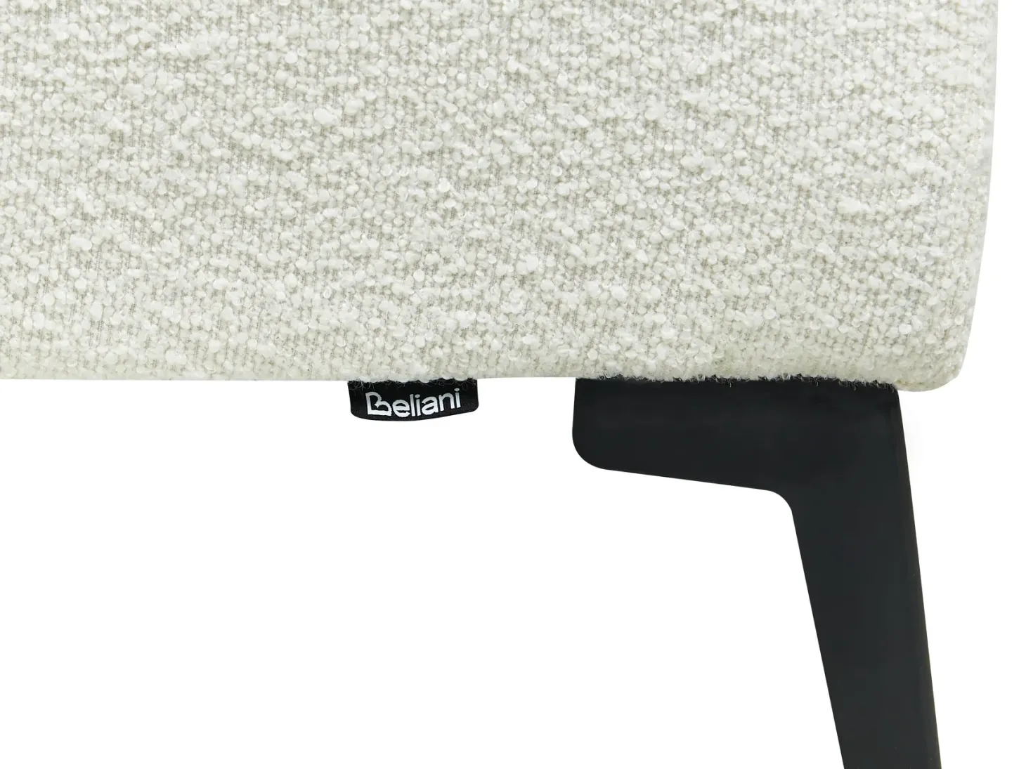 Sofa 4 personers NENOLA Boucle Cremehvid
