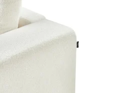 Sofa 3 personers NIVALA Boucle Cremehvid