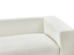 Sofa 3 personers NIVALA Boucle Cremehvid