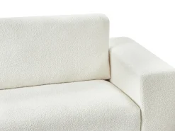 Sofa 3 personers NIVALA Boucle Cremehvid