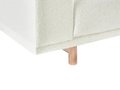 Sofa 3 personers NIVALA Boucle Cremehvid