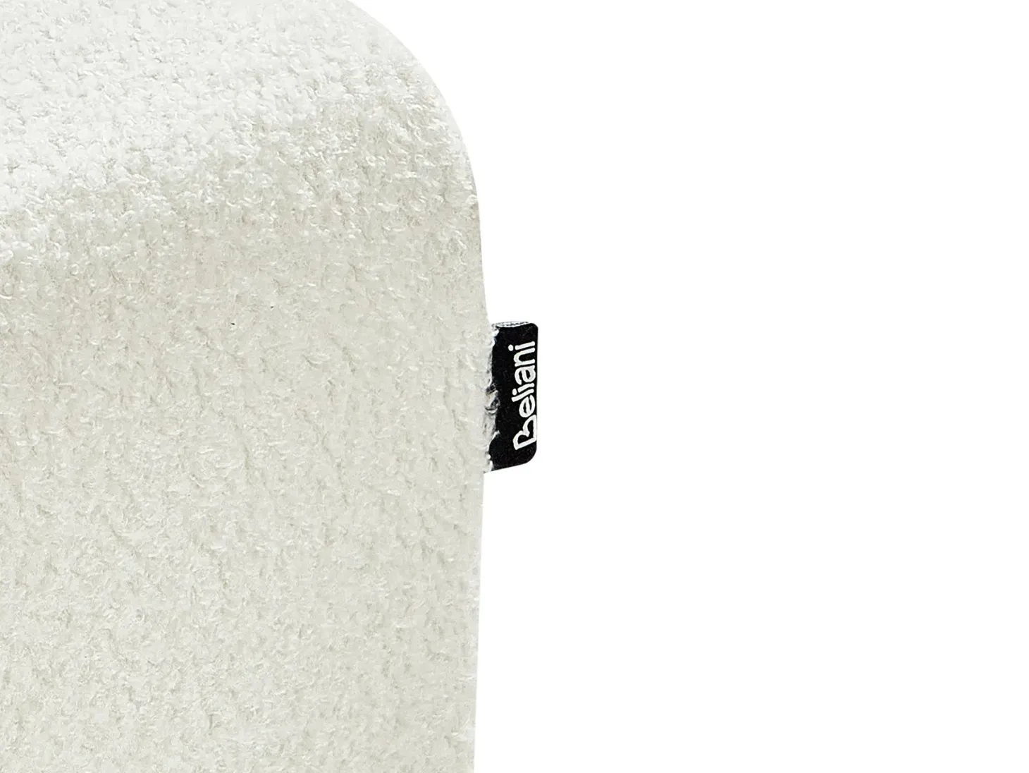 Sofa 3 personers NIVALA Boucle Cremehvid