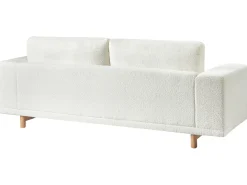 Sofa 3 personers NIVALA Boucle Cremehvid