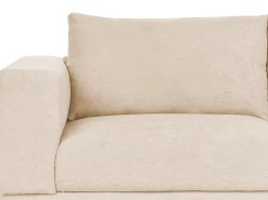 Sofa 3 personers NIVALA Fløjl Beige