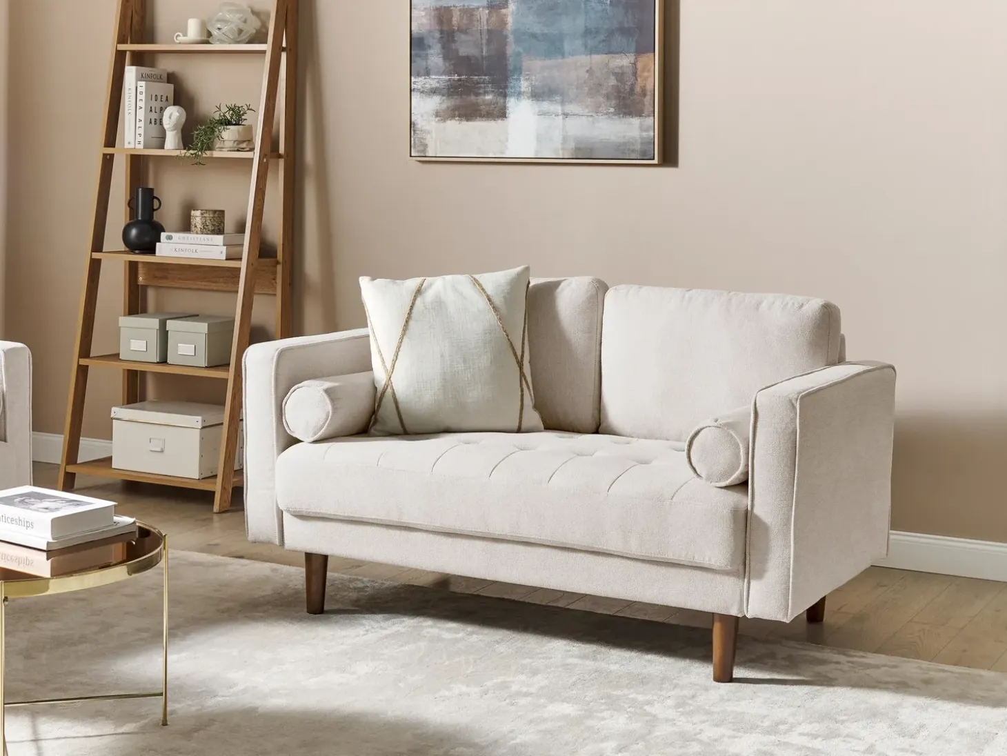 Sofa 2 personers NURMO Lys Beige