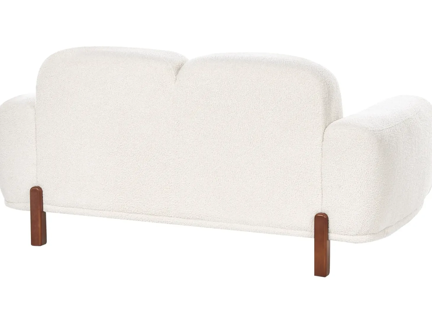 Sofa 2 personers ODNES Boucle Hvid