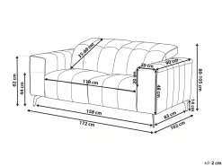 Sofa 2 personers OMMEL Lys Beige