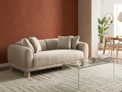Sofa 3 personers PORI Boucle Beige