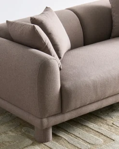 Sofa 3 personers PORI Brungrå