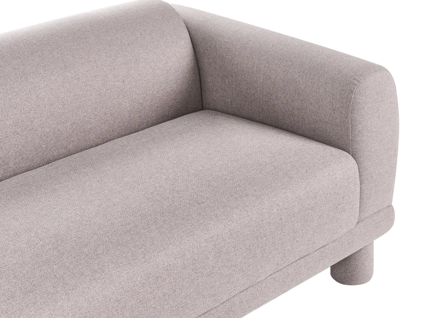 Sofa 3 personers PORI Brungrå