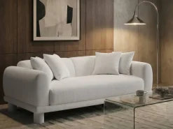 Sofa 3 personers PORI Cremehvid