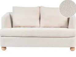 Sofa 2 personers RATTVIK Boucle Cremehvid