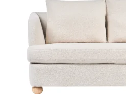 Sofa 2 personers RATTVIK Boucle Cremehvid