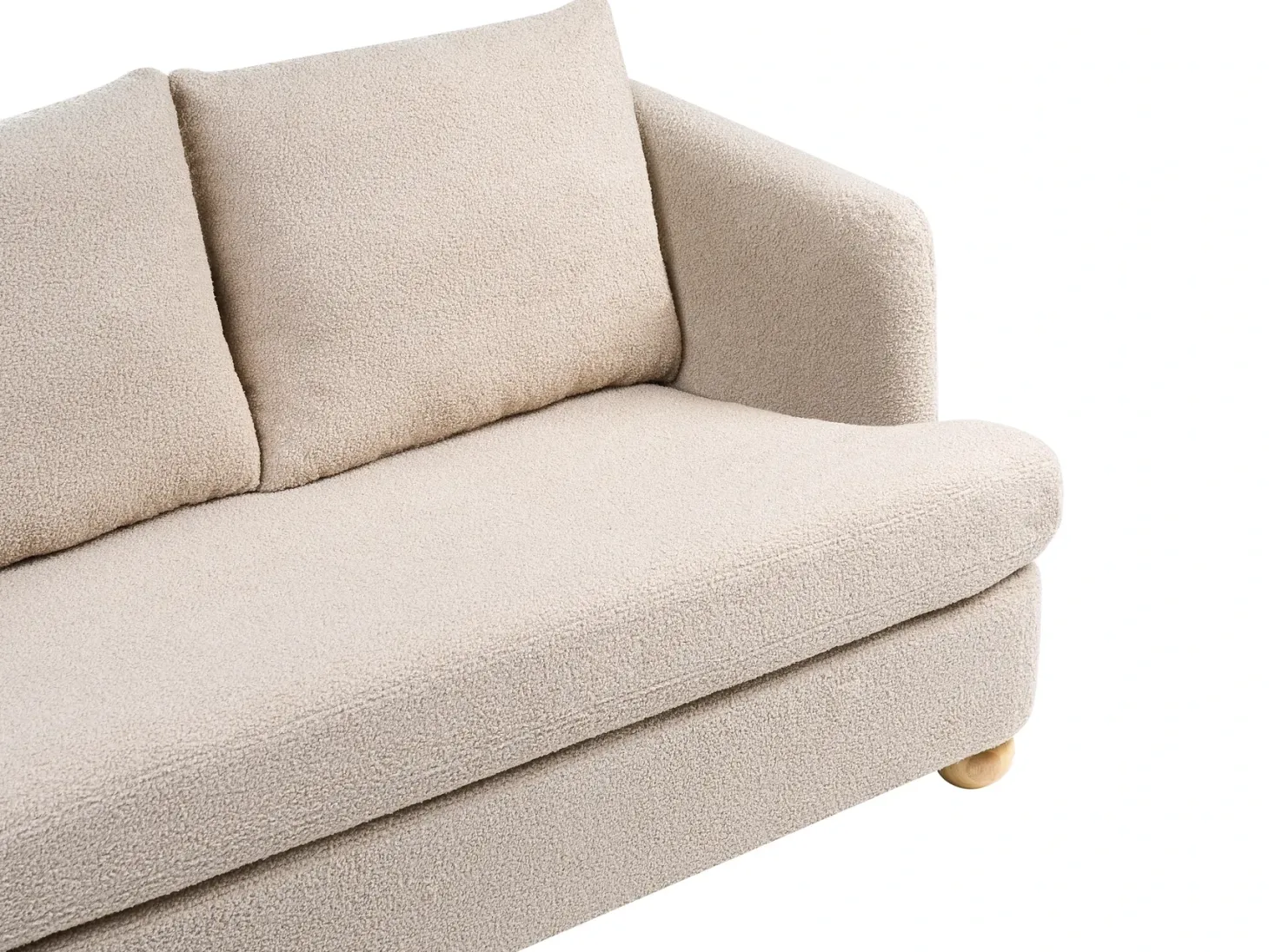 Sofa 2 personers RATTVIK Boucle Beige