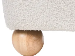 Sofa 3 personers RATTVIK Boucle Cremehvid