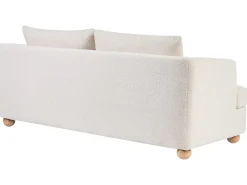Sofa 3 personers RATTVIK Boucle Cremehvid