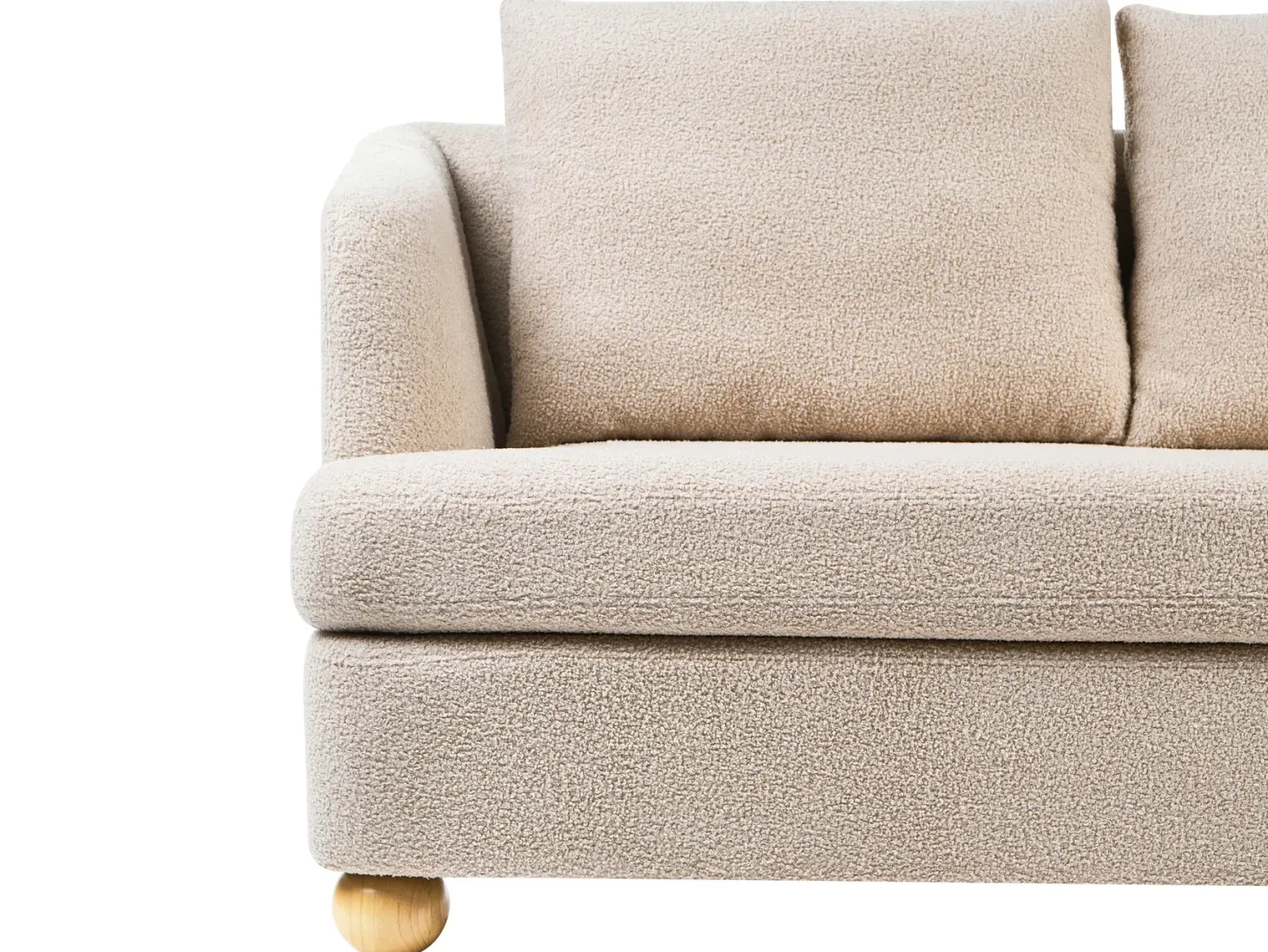 Sofa 3 personers RATTVIK Boucle Beige