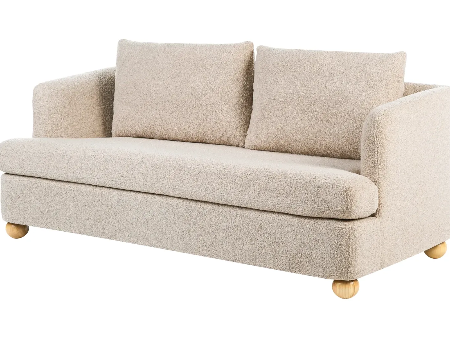 Sofa 3 personers RATTVIK Boucle Beige
