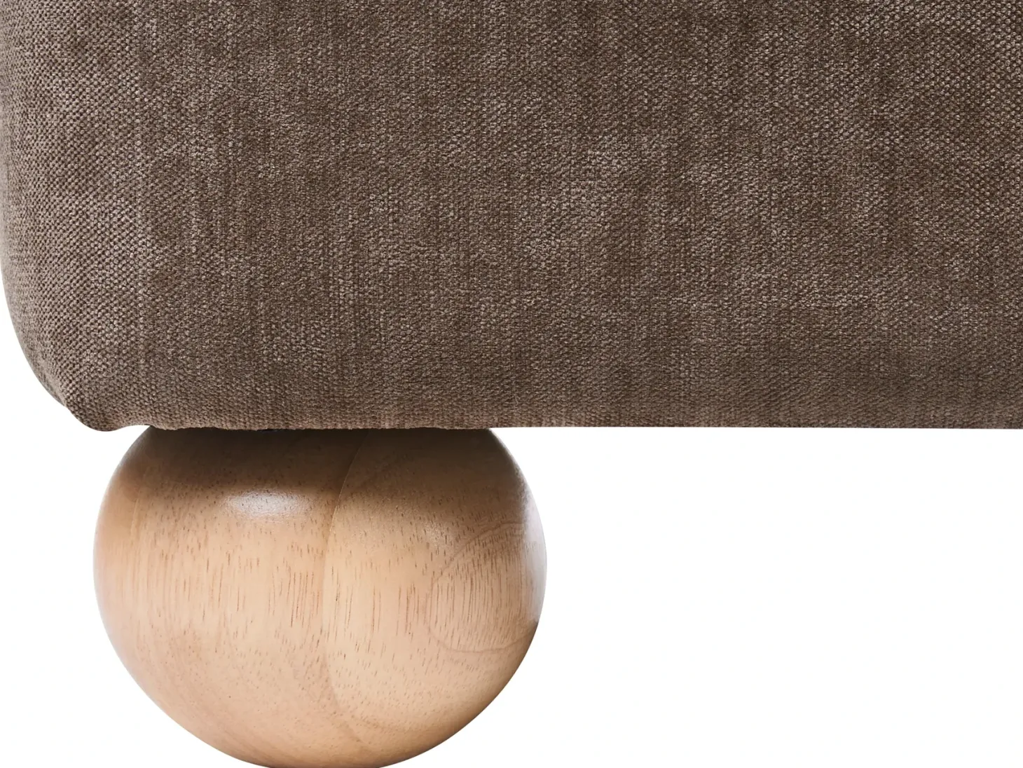 Sofa 2 personers RATTVIK Chenille Brun