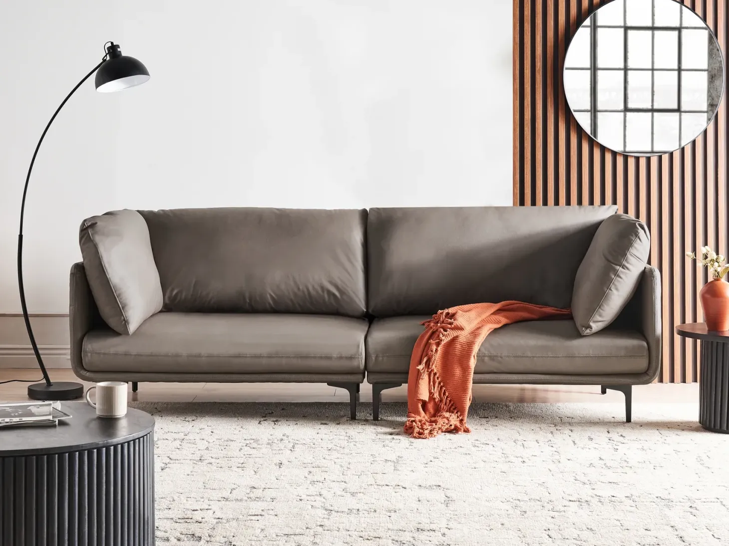 Sofa 3 personers REVSNES Brun