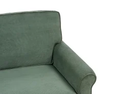 Sofa 3 personers RONNEBY Fløjl Mørkegrøn